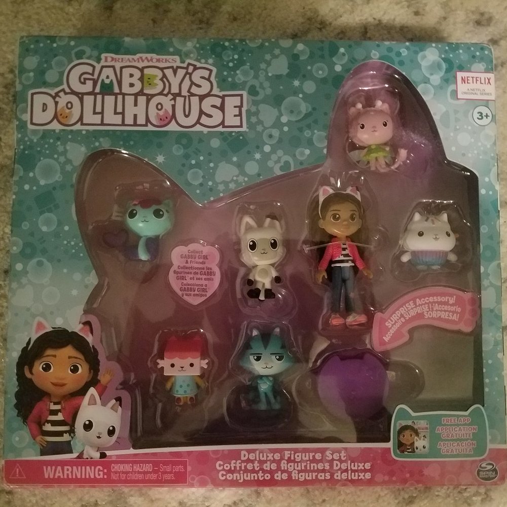 7 Piece Gabby's Dollhouse figure set